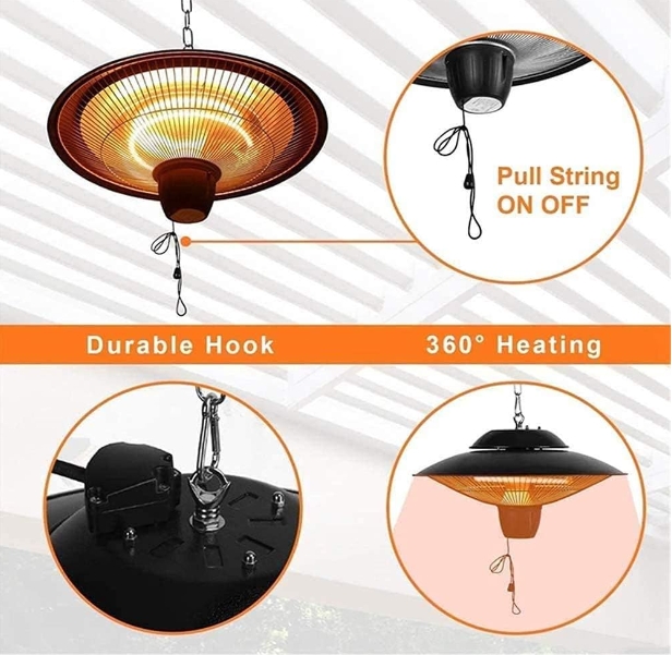 Ceiling mounted infrared heater